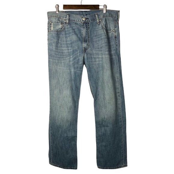 Levi's 569 Straight Leg Dark Wash Denim Jeans 36 X 32 - Picture 1 of 7